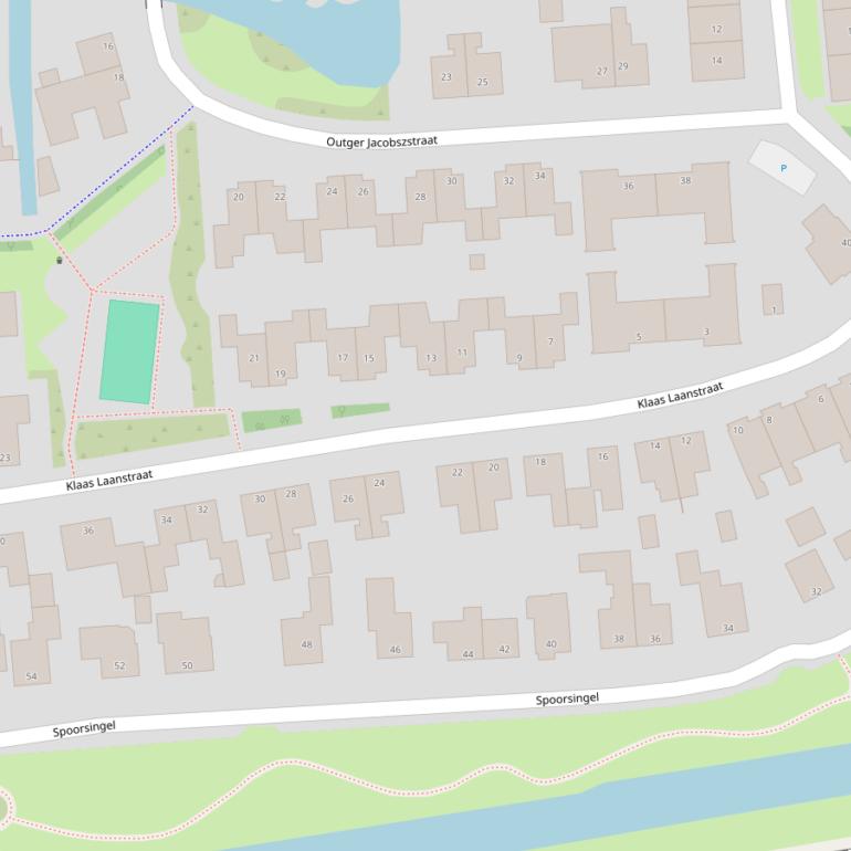 Kaart van de Klaas Laanstraat.