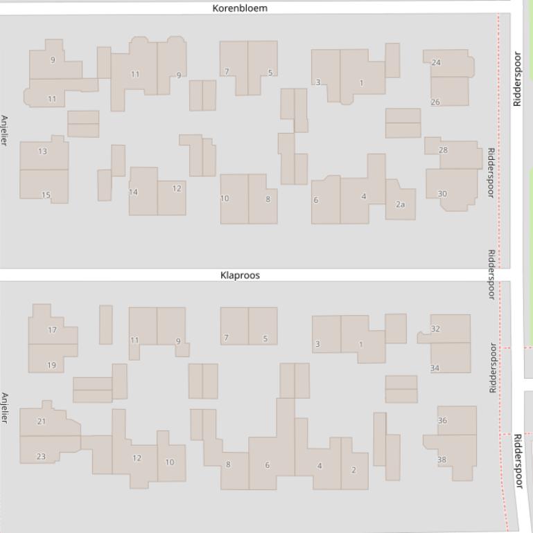 Kaart van  Klaproos.