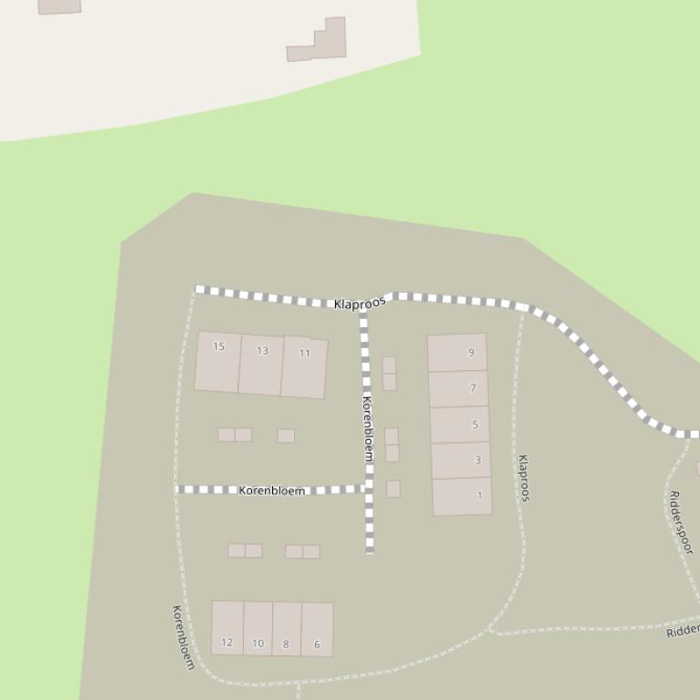 Kaart van  Klaproos.