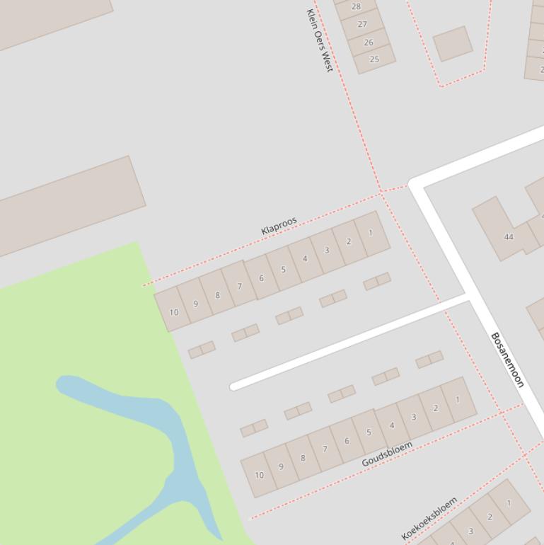 Kaart van  Klaproos.