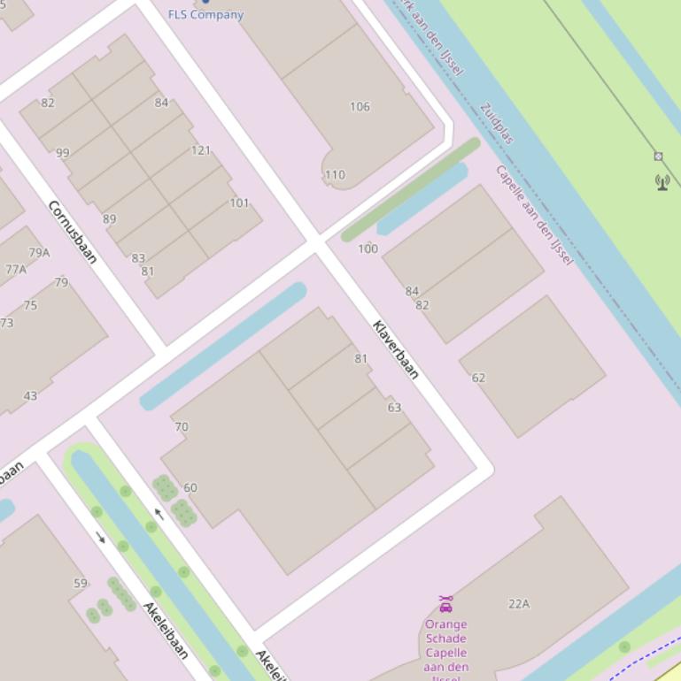 Kaart van  Klaverbaan.