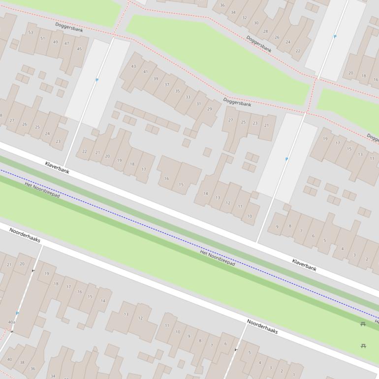 Kaart van  Klaverbank.