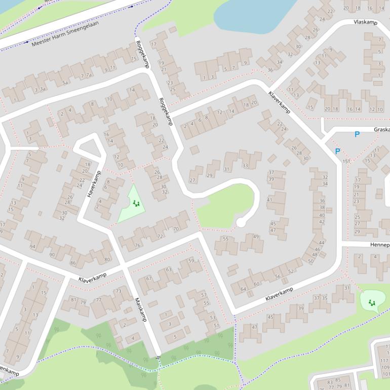 Kaart van  Klaverkamp.