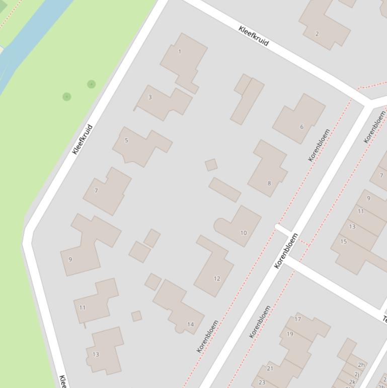 Kaart van  Kleefkruid.