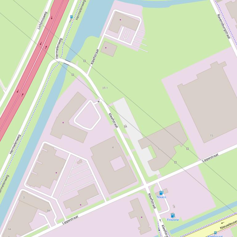 Kaart van de Kleefstraat.