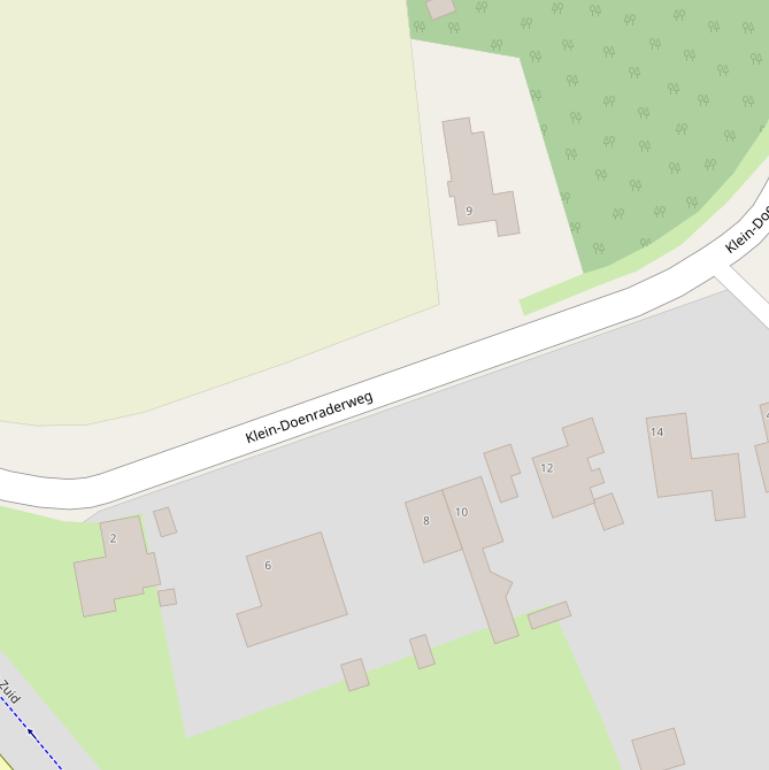 Kaart van de Klein-Doenraderweg.