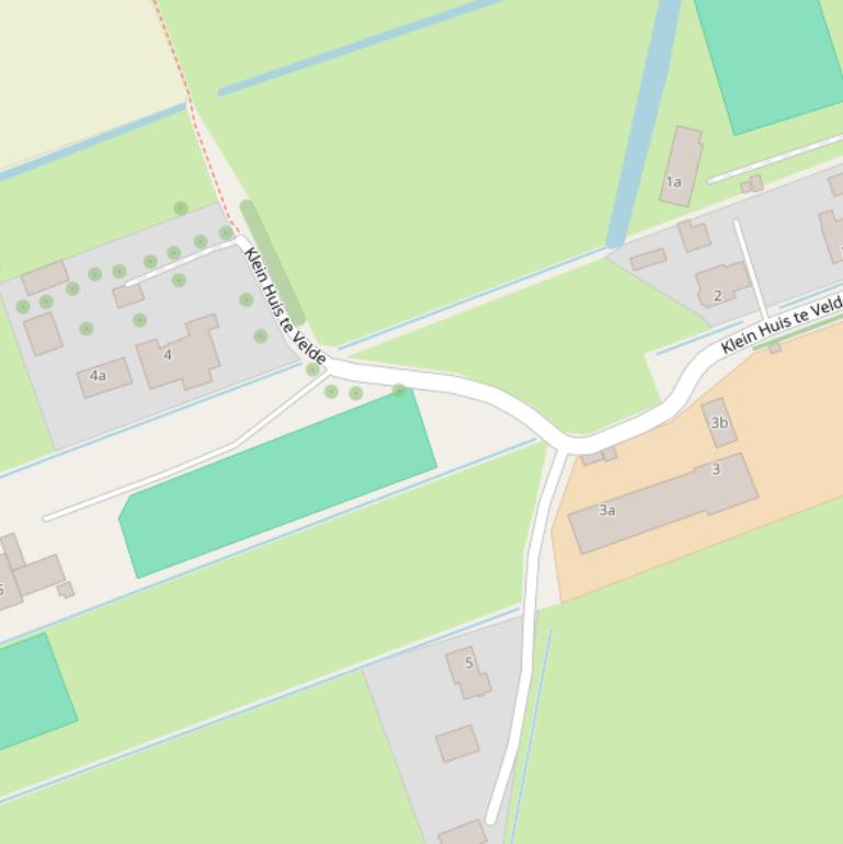 Kaart van  Klein Huis te Velde.