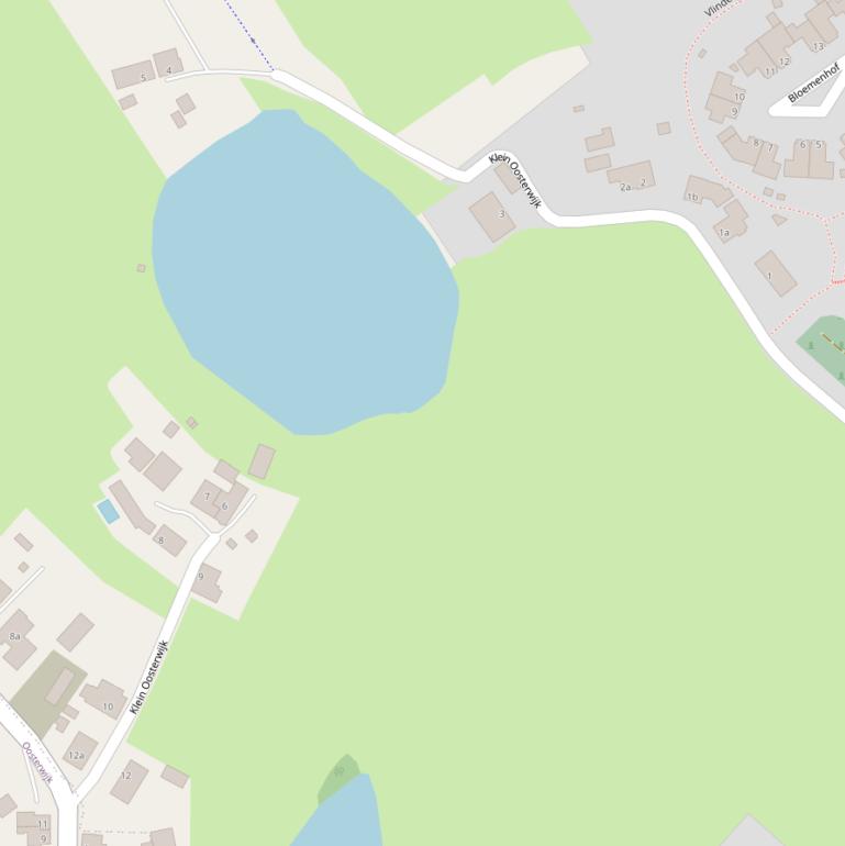 Kaart van  Klein Oosterwijk.