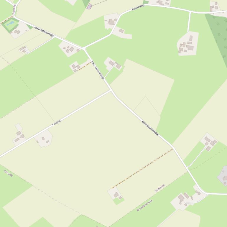 Kaart van de Klein Saleminkdijk.