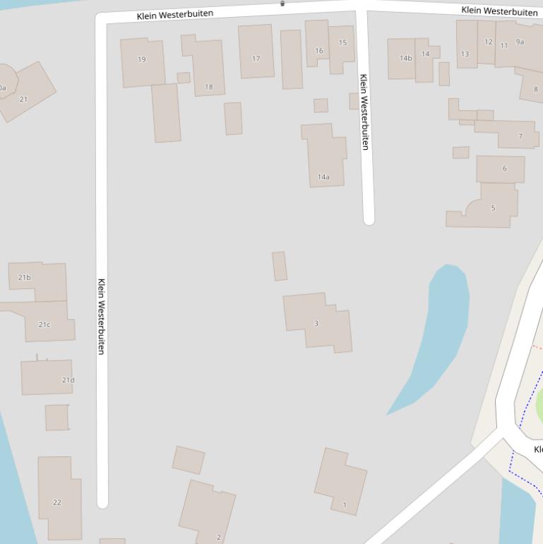 Kaart van  Klein Westerbuiten.