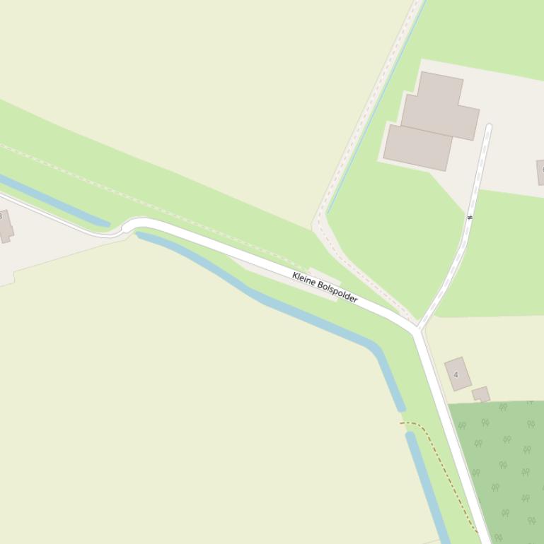 Kaart van  Kleine Bolspolder.