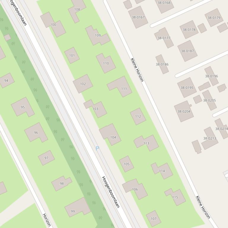 Kaart van  Kleine Horizon.