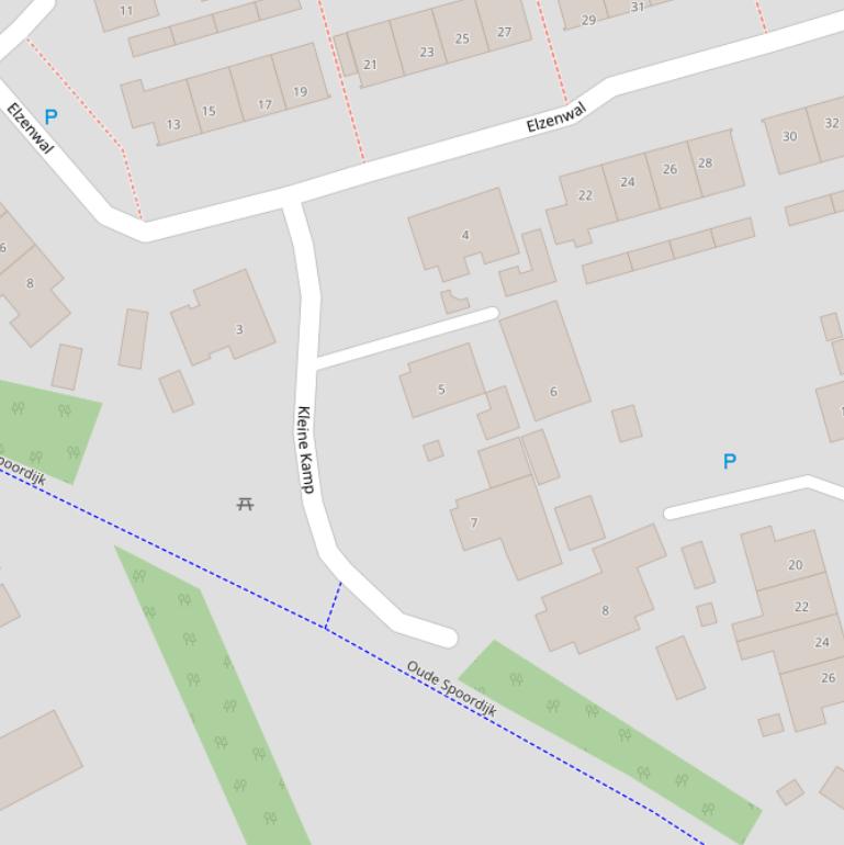 Kaart van  Kleine Kamp.