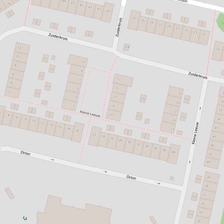 Kaart van  Kleine Leeuw.