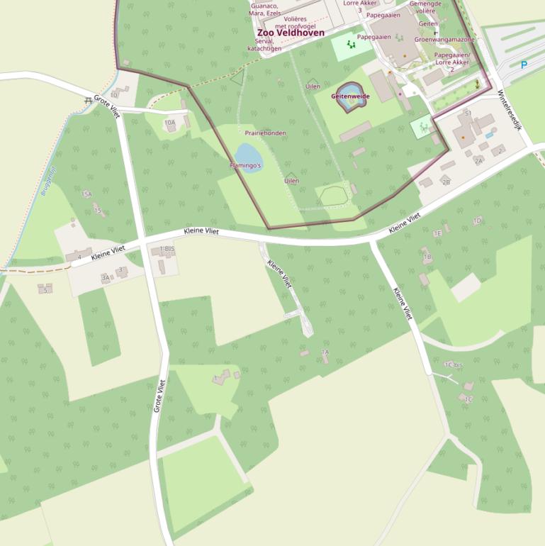 Kaart van  Kleine Vliet.