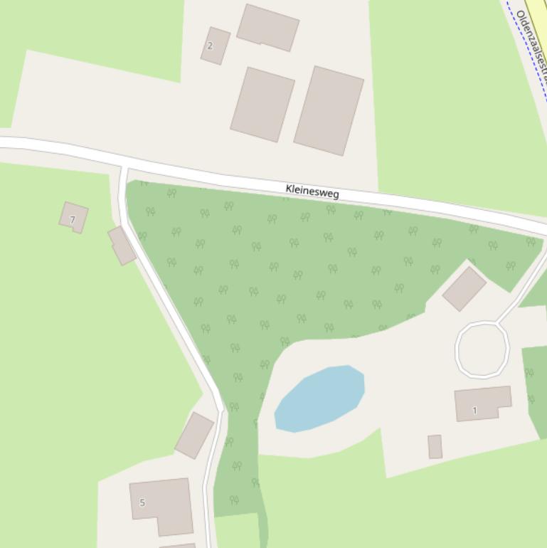 Kaart van de Kleinesweg.