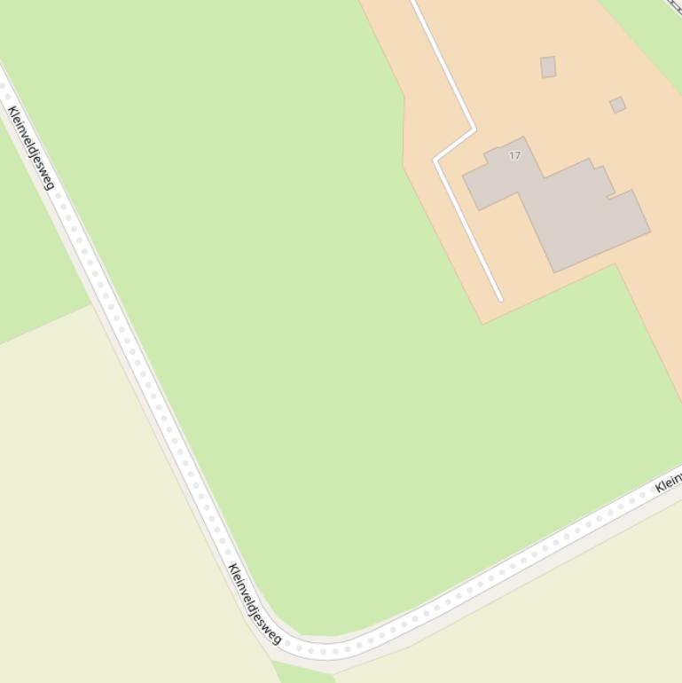 Kaart van de Kleinveldjesweg.