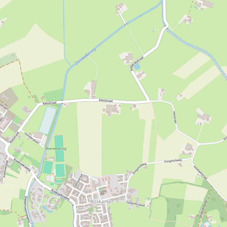 Kaart van de Kleistraat.