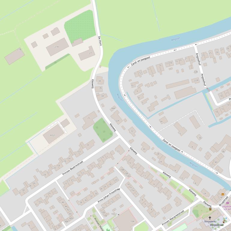 Kaart van de Kleiweg.