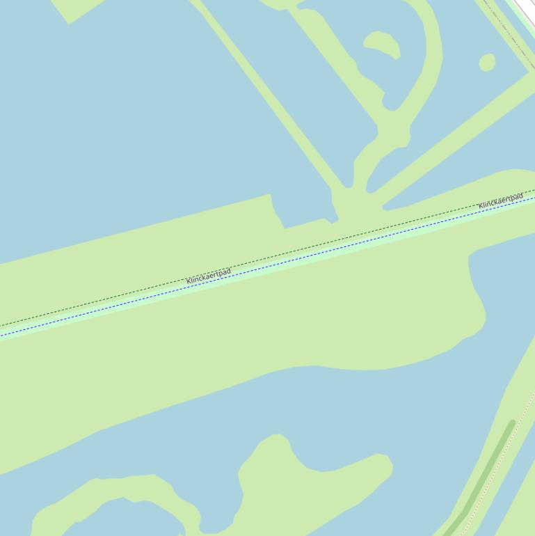 Kaart van het Klinckaertpad.