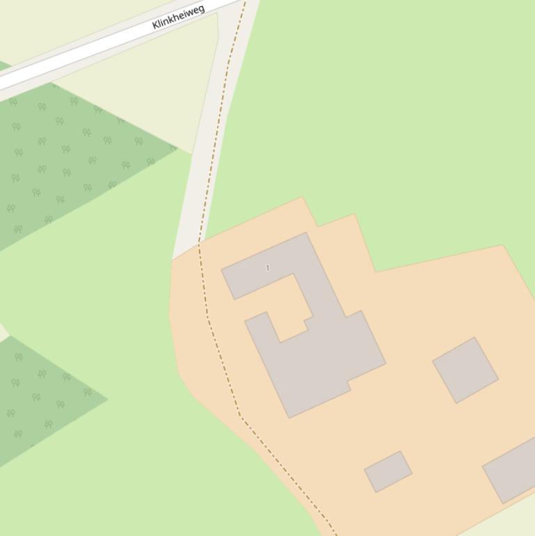 Kaart van de Klinkheiweg.