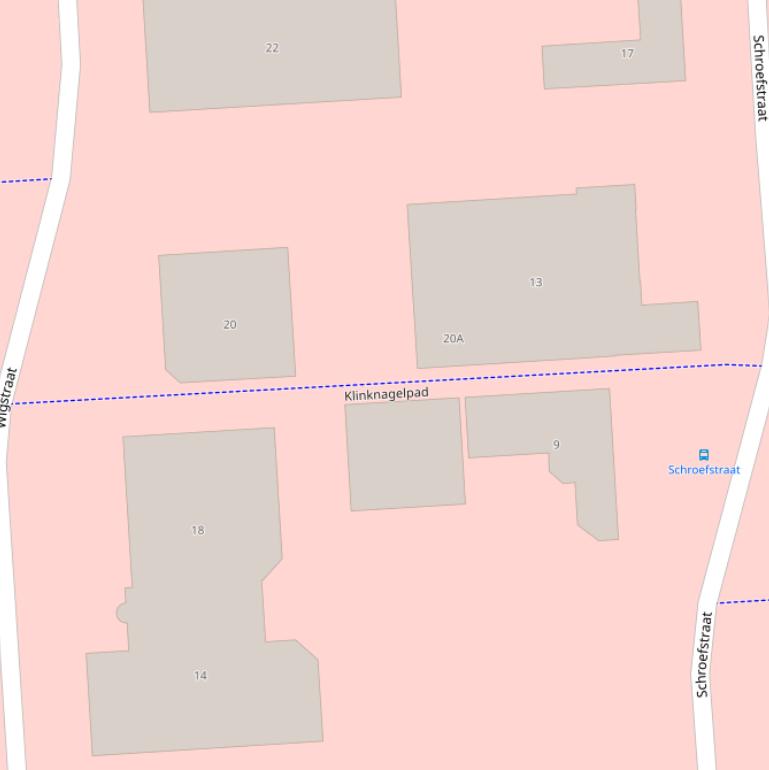 Kaart van het Klinknagelpad.