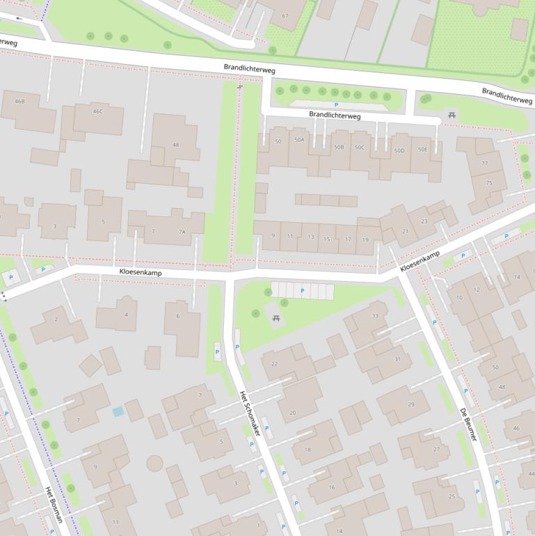 Kaart van  Kloesenkamp.