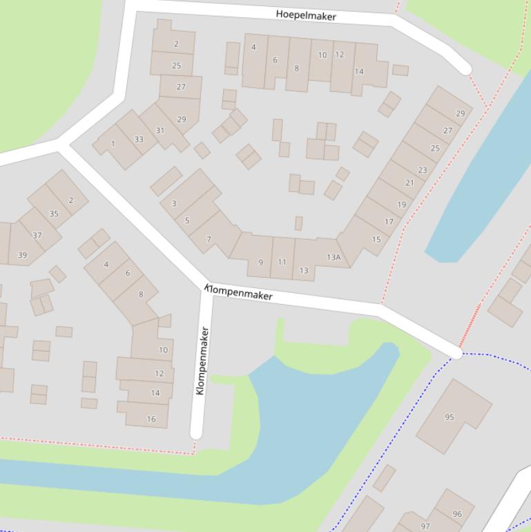 Kaart van  Klompenmaker.