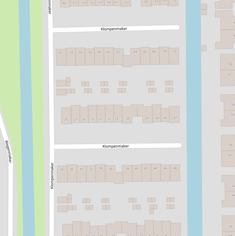 Kaart van  Klompenmaker.