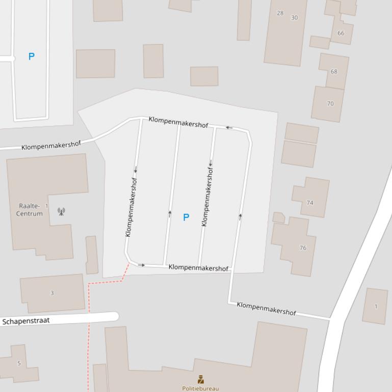Kaart van de Klompenmakershof.