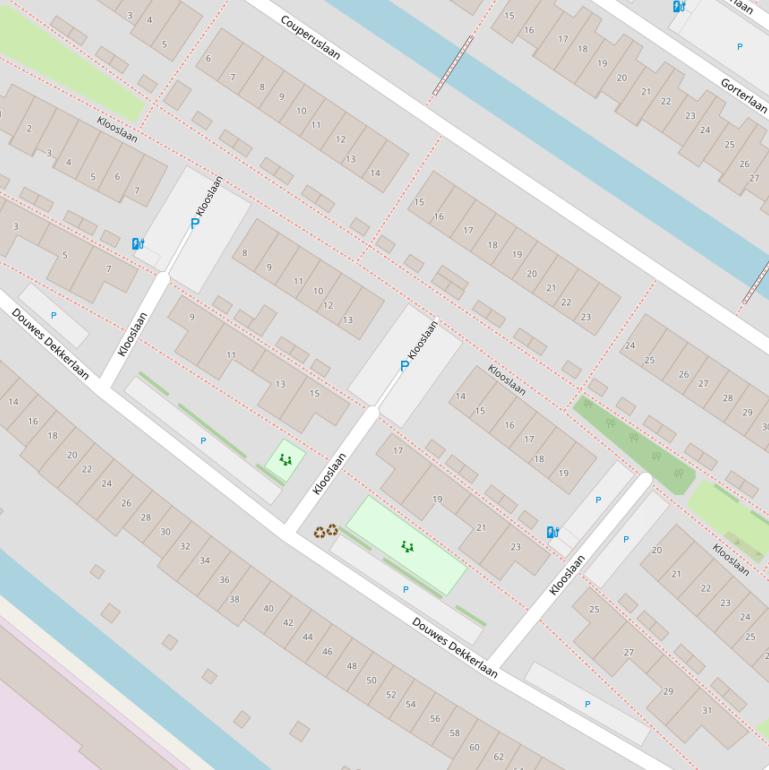 Kaart van de Klooslaan.