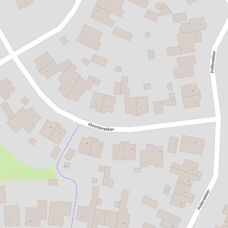 Kaart van  Kloosterekker.