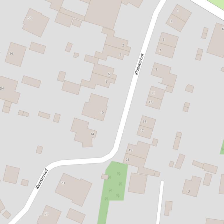 Kaart van de Kloosterhof.