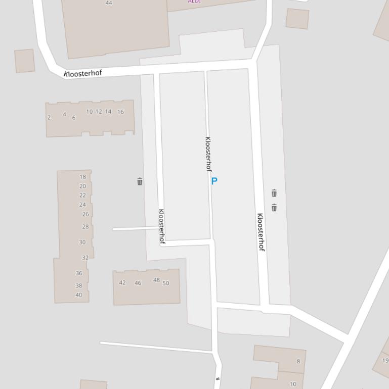 Kaart van de Kloosterhof.