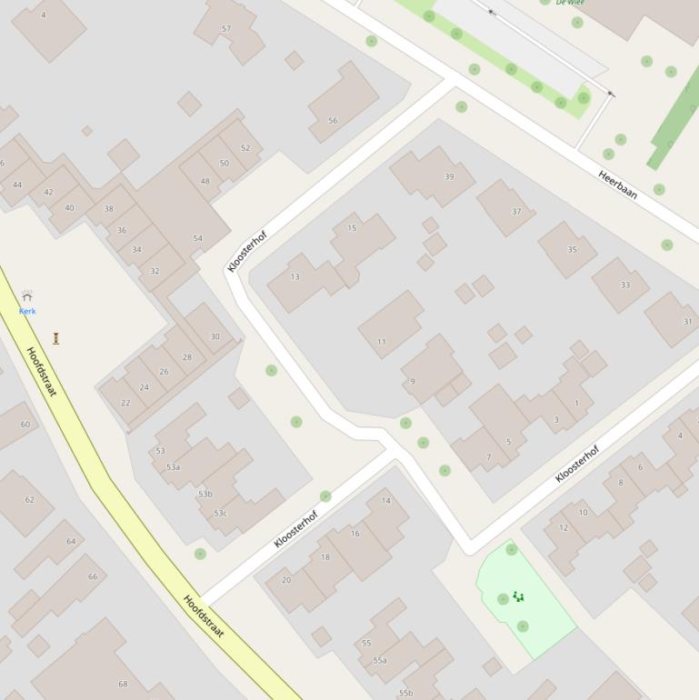 Kaart van de Kloosterhof.