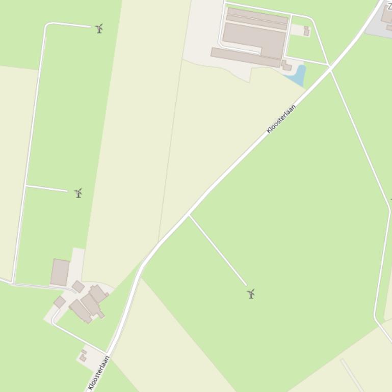 Kaart van de Kloosterlaan.