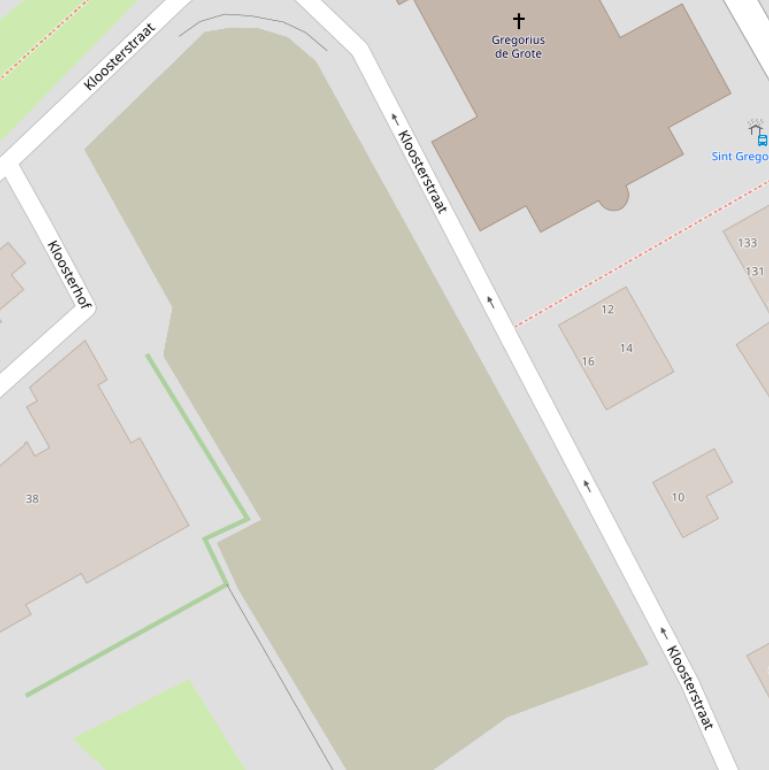 Kaart van het Kloosterpark.