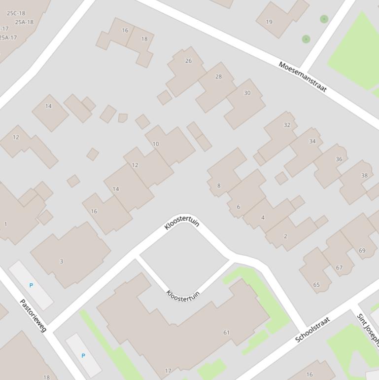 Kaart van  Kloostertuin.