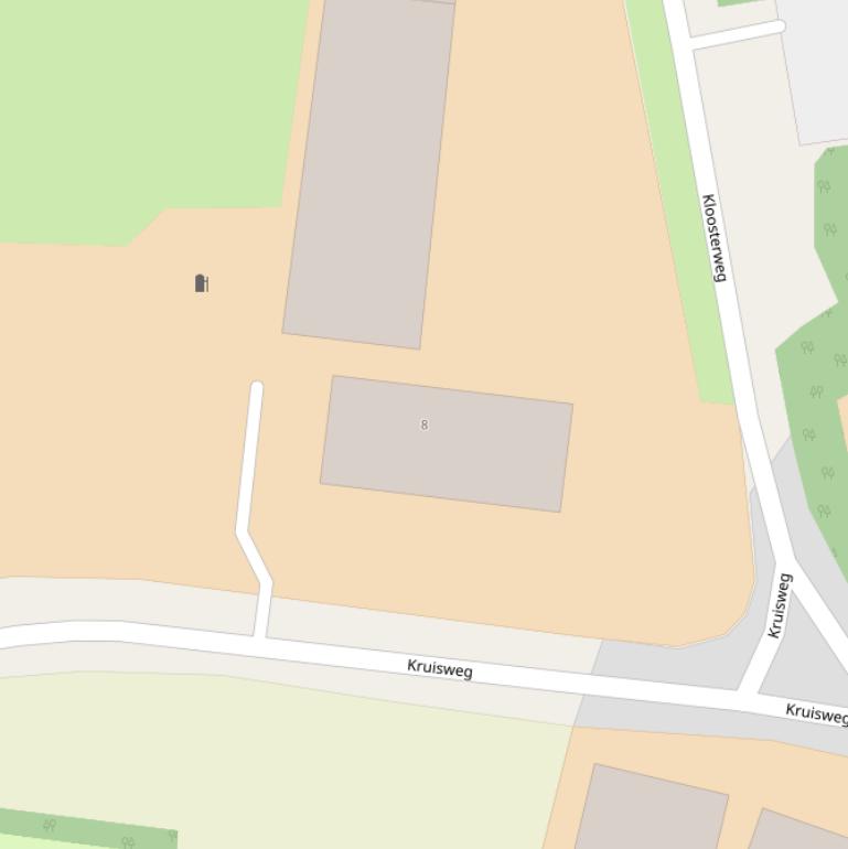 Kaart van de Kloosterweg.