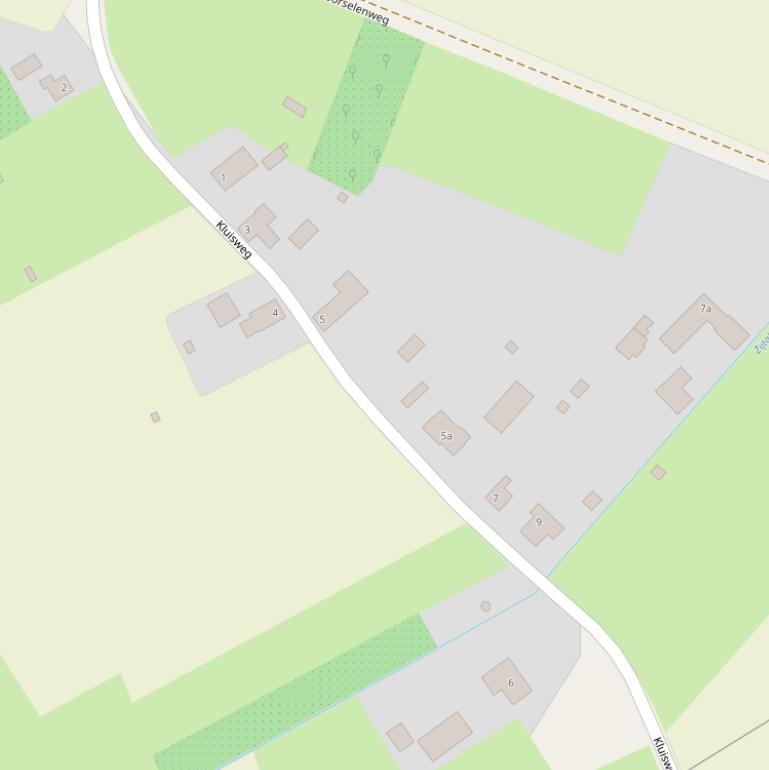 Kaart van de Kluisweg.