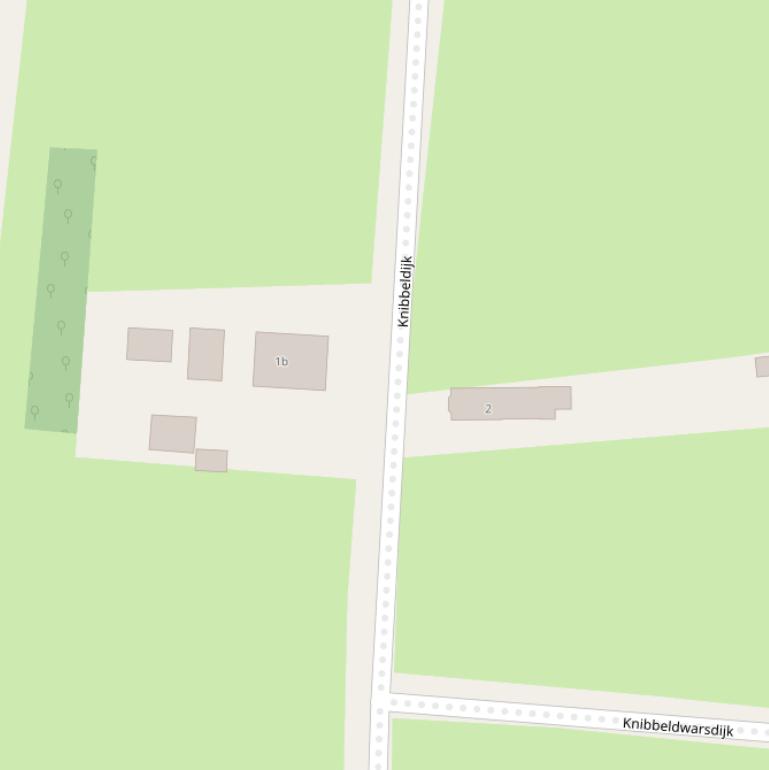 Kaart van de Knibbeldijk.