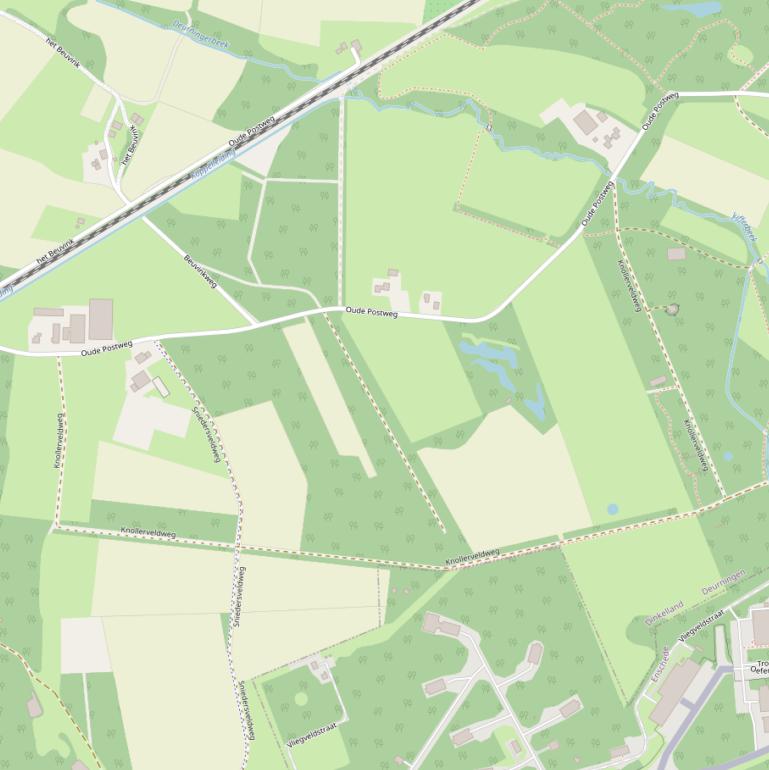 Kaart van de Knollerveldweg.