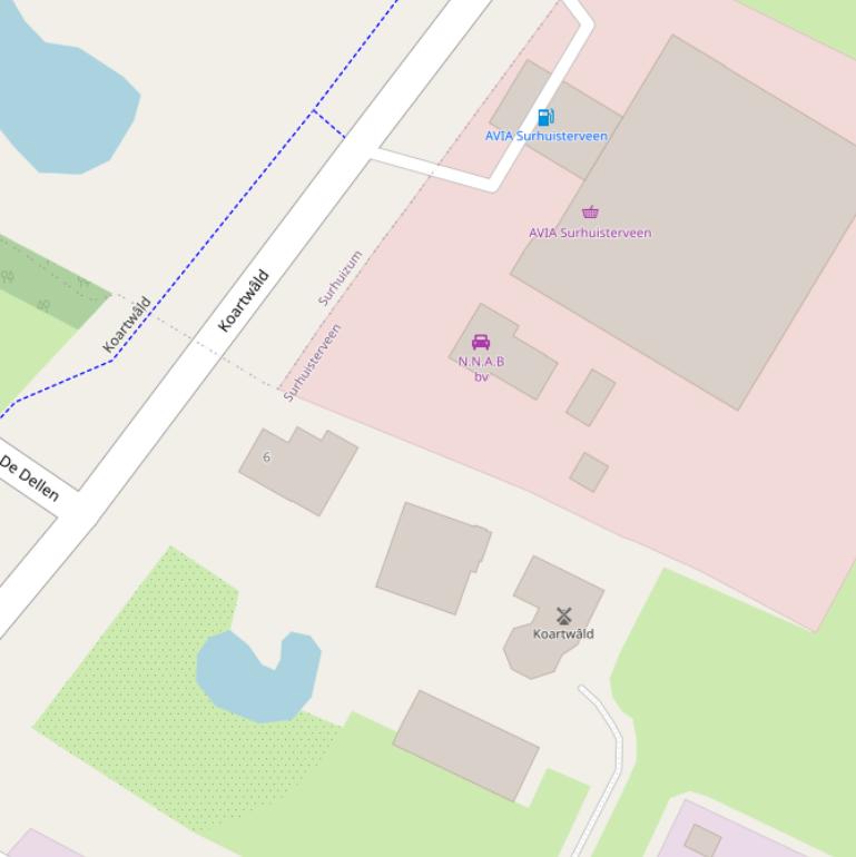 Kaart van  Koartwâld.