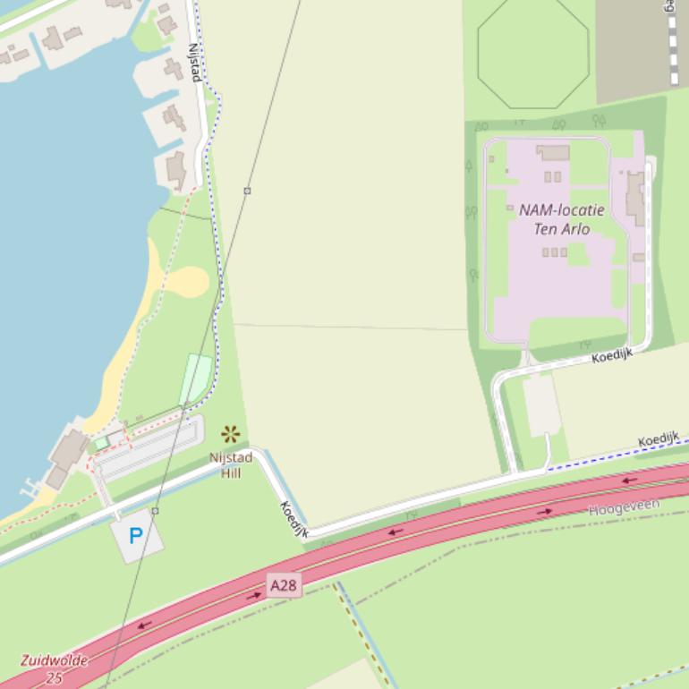 Kaart van de Koedijk.