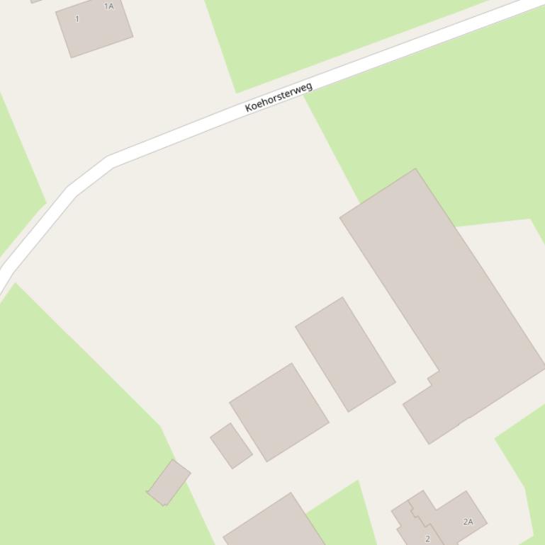 Kaart van de Koehorsterweg.