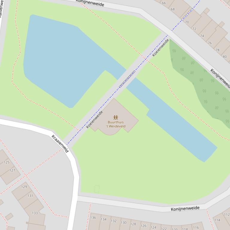 Kaart van de Koeienweide.