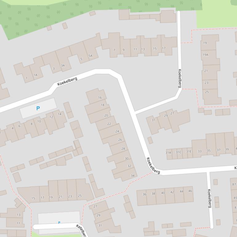 Kaart van  Koekelberg.