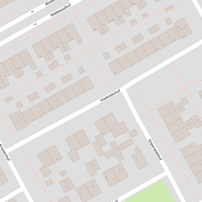 Kaart van de Koekoekshof.