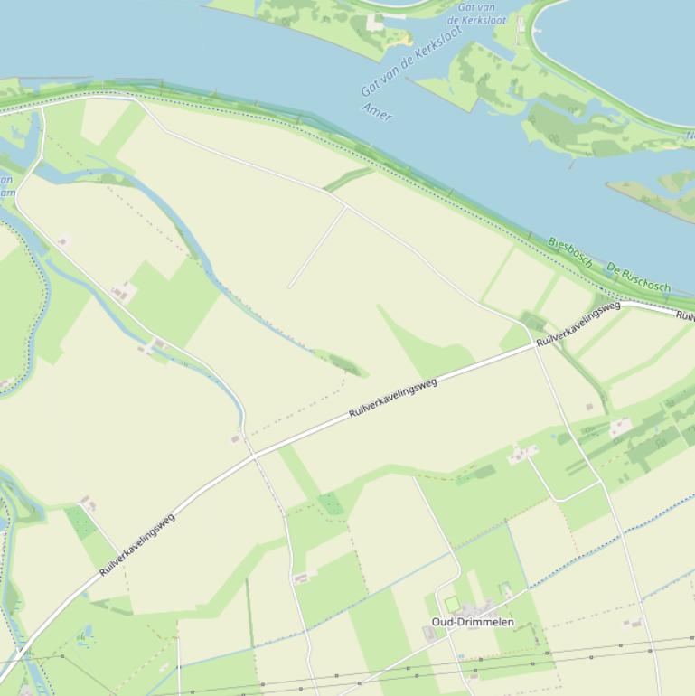 Kaart van de Koekoekweg.