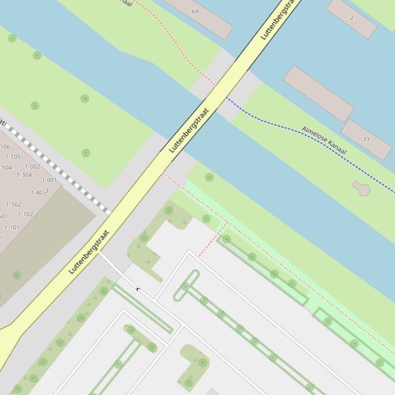 Kaart van het Koelwaterpad.